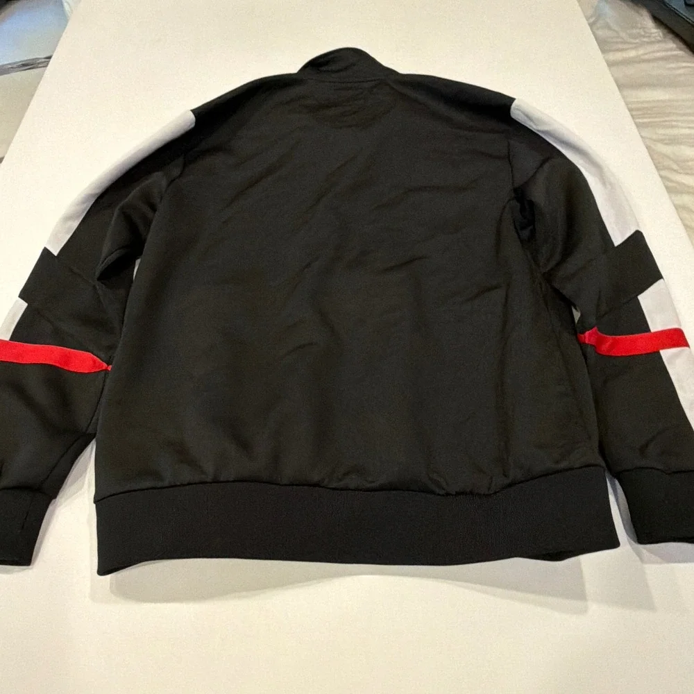 Rockstar Original Men's L Track Jacket Black Red Racing Moto Y2K Streetwear